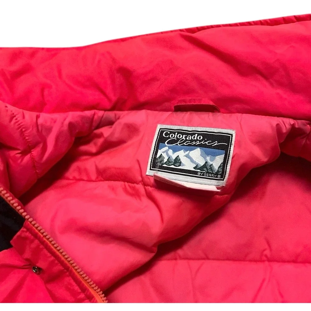 Vintage Gerry Ski‎ Jacket Men's Medium Neon Retro Parka Coat 80s Made in the USA